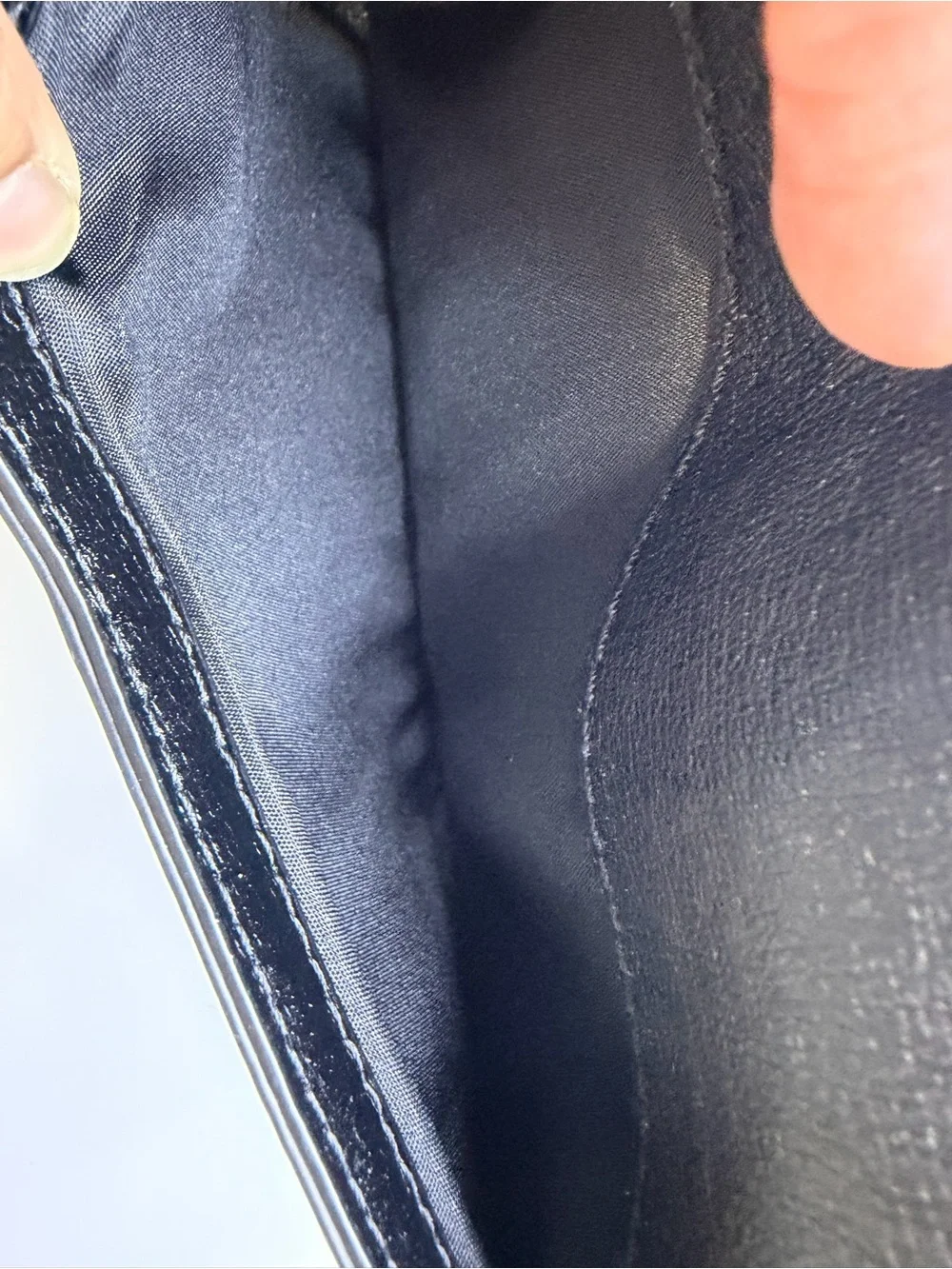 The Sak Black Whipstitch Envelope Clutch